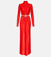 RABANNE CUTOUT EMBELLISHED GOWN