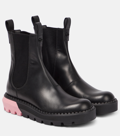 Gucci Leather Ankle Boots In Black