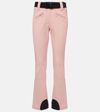 Goldbergh Brooke Slim-fit Smocked Ski Pants In Pink