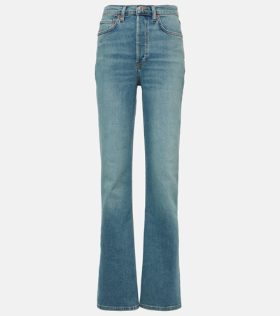 Re/done 70s High-rise Bootcut Jeans In Blue