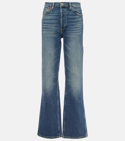 Re/done 90s High-rise Straight Jeans In Blue