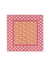 Versace Allover-print Silk Scarf In Fucsia