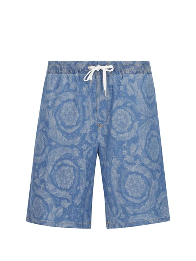 Versace Shorts In Blue