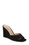 Sam Edelman Merrick Wedge Sandal In Ti Black