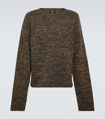 Undercover Intarsia Wool Sweater In Brown