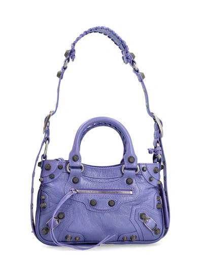 Balenciaga Light Purple Nappa Leather Neo Cagole S Handbag
