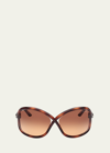 TOM FORD CUT-OUT ACETATE BUTTERFLY SUNGLASSES