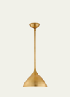 Visual Comfort Signature Agnes Small Pendant By Aerin In Gold