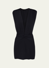 Vix Cindy Mini Dress Swim Cover-up In Black