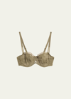 Chantelle Women's C Jolie Lace Unlined Demi Bra In Army Khaki