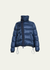 Sacai Short Puffer Jacket In Black