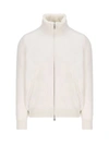 Svevo High-neck Virgin Wool Jacket In White