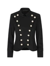 Il Tabarro Buttoned Fitted Jacket In Black