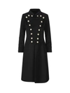 Il Tabarro Double-breasted Coat In Black