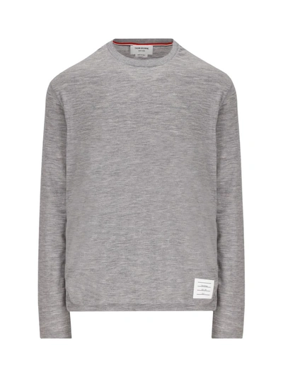 Thom Browne T-shirts And Polos In Lt Grey