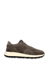 Tod's Round Toe Low-top Sneakers In Gray