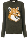 MAISON KITSUNÉ fox motif jumper,FW17M61112203315