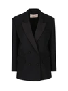Valentino Single-breasted Blazer In Black