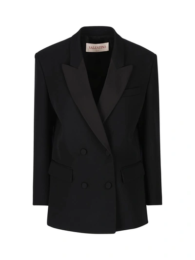 Valentino Single-breasted Blazer In 0no