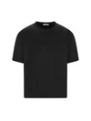 Valentino Short-sleeved Cotton T-shirt In Nero
