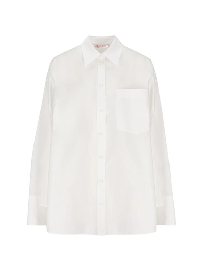 Valentino Cotton Shirt In White