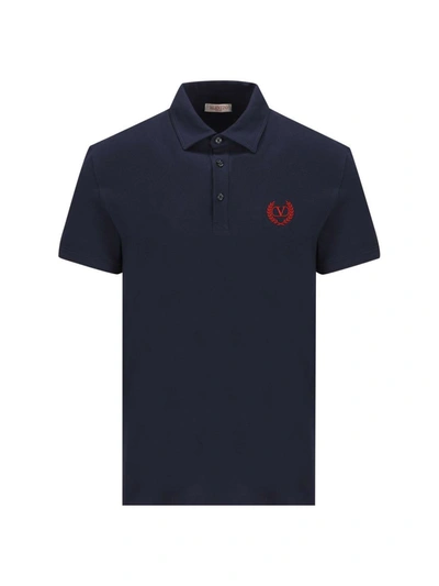 Valentino T-shirt And Polo Shirt In Blue