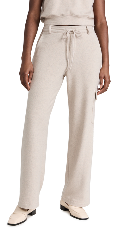 Donni Sweater Cargo Pants In Heathered Oat