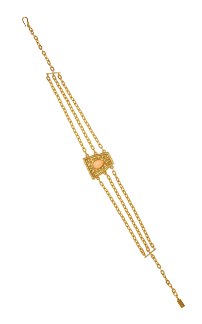 Valére Mayan Quartz 24k Gold-plated Choker Necklace