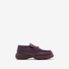 BURBERRY BURBERRY NUBUCK CREEPER CLAMP LOAFERS