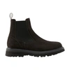 Woolrich Chelsea New City Suede Boots In Dark_brown