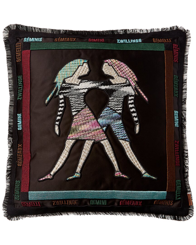 Missoni Constellation Embroidered Cushion In Black