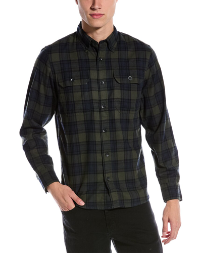 Slate & Stone Midweight Flannel Long Sleeve Shirt In Green