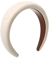 Burberry Leather Logo Headband In Brown