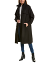 Burberry Ekd Print Belted Parka In Black