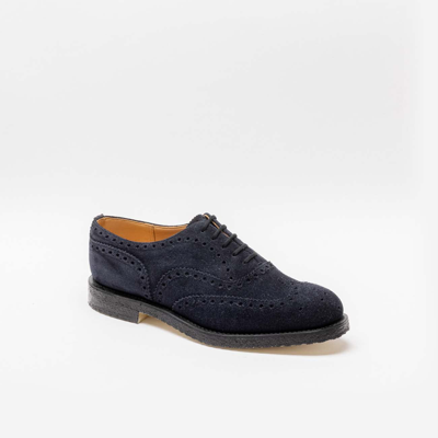 Church's Fairfield 81 Blue Navy Castoro Suede Oxford Shoe