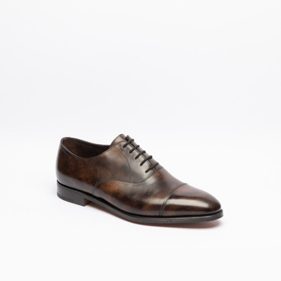 John Lobb Brown Calf Shoe (fitting F/ee) In Marrone