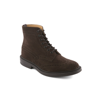 Tricker's Lace-up Suede Ankle Boots In Marrone