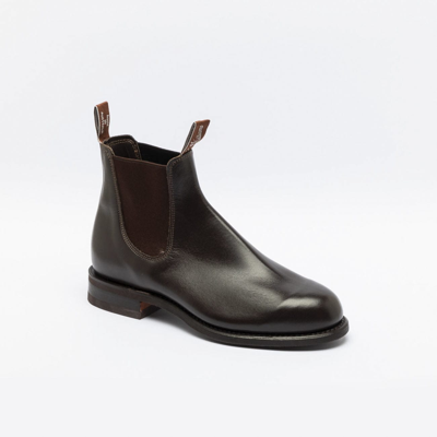 R.m.williams Comfort Turnout Chestnut Yearling Leather Chelsea Boot In Marrone