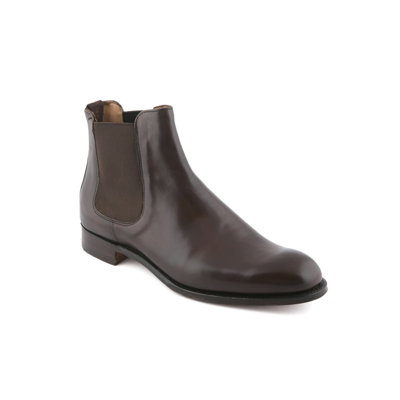 Cheaney Mocha Burnished Calf Boot In Marrone