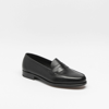 EDWARD GREEN DUKE BLACK CALF UNLINED PENNY LOAFER