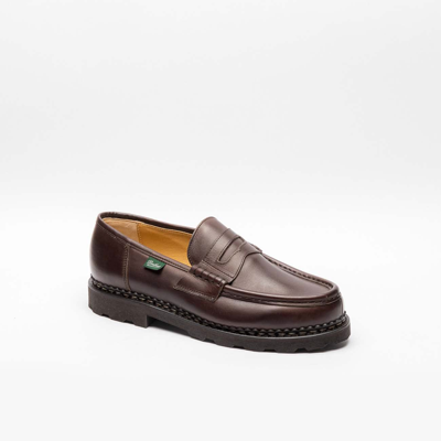 Paraboot Brown Calf Loafer In Marrone