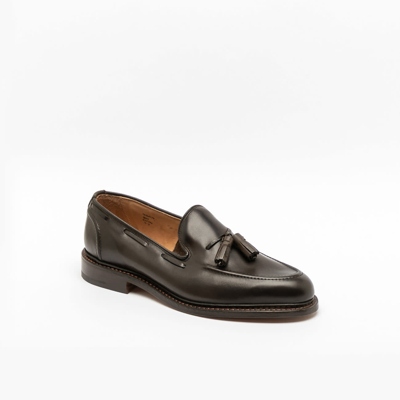 Tricker's Elton Espresso Burnished Calf Tassels Loafer In Marrone