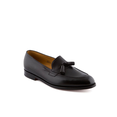 John Lobb Truro Black Museum Calf Tassel Loafer In Nero