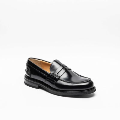 Church's Dlw Black Bookbinder Penny Loafer In Nero