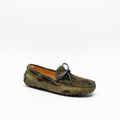 CAR SHOE KUD006 CAMOUFLAGE SUEDE DRIVING LOAFER