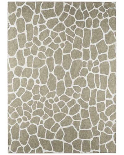 Addison Rugs Safari Indoor/outdoor Washable Rug In Taupe