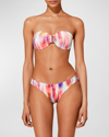 VILEBREQUIN IKAT FLOWERS BANDEAU BIKINI TOP