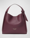 Kate Spade Knott Pebbled Leather Crossbody Tote In Deep Cherry