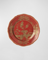 Ginori 1735 Antico Doccia Porcelain Flat Bread Plate In Rubrum