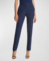 Michael Kors Samantha Crepe Sable Pants In Navy